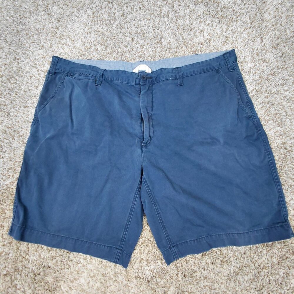 Polo Ralph Lauren Chino Shorts Mens 46B 46 B Classic Fit Blue Flat Front Cotton